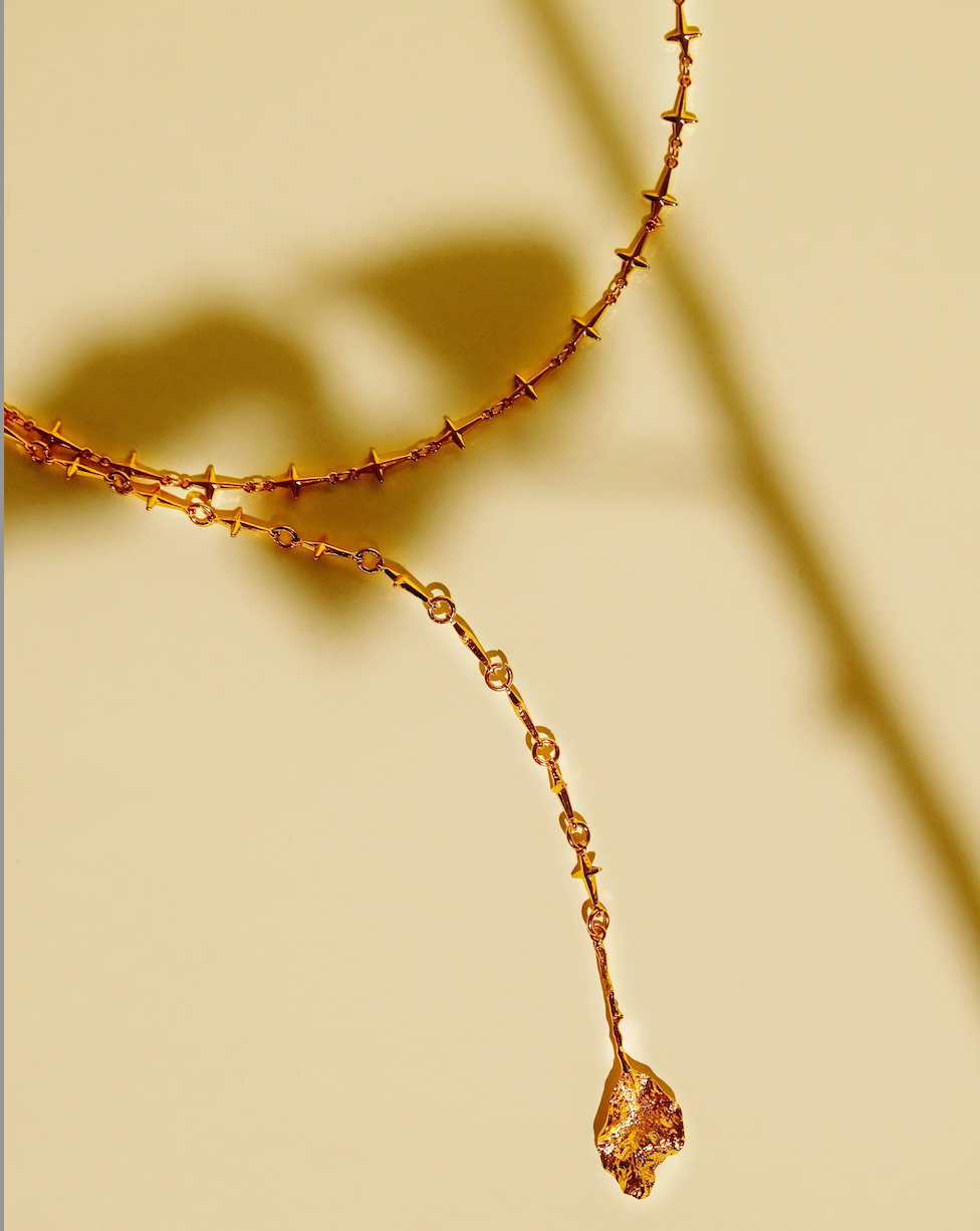Rose Leaf Necklace
