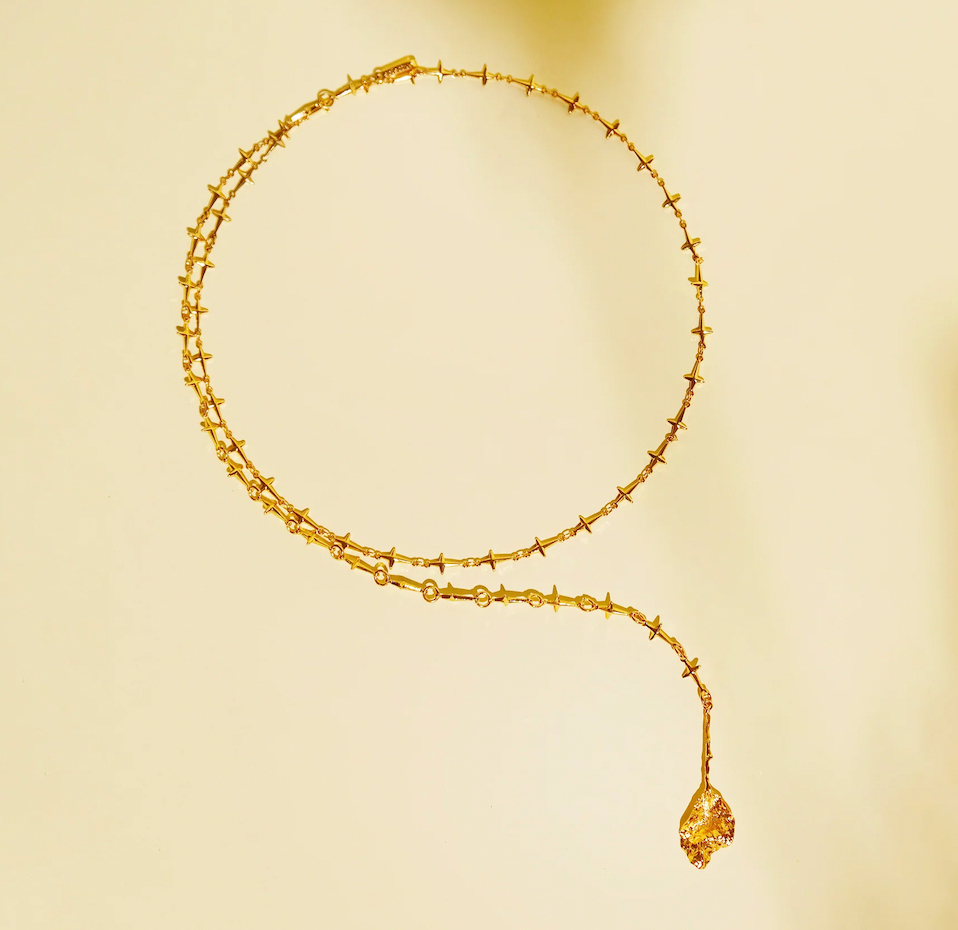 Rose Leaf Necklace